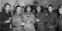 NCOs of the 508th PIR enjoy a break at Camp Sissones NCO Club