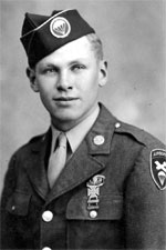 Pvt Thomas B Twilley Jr a passenger on the U.S.A.T. J. W. McAndrew when, during a storm, 
   they collided with the French aircraft carrier B�arn which had lost it's power (Source: B Jeffries)