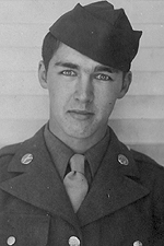 Pfc Chester E Baker Jr - Wounded in Action 5 Nov 1944 Holland (Purple Heart)