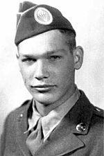 Pvt Frank J Baer - Part of a demolition team killed at Bastogne Seminary - buried at Jefferson Barracks National Cemetery ( Source:B Jeffries)